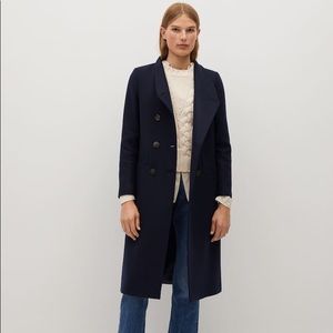 Mango - Luna coat in Navy